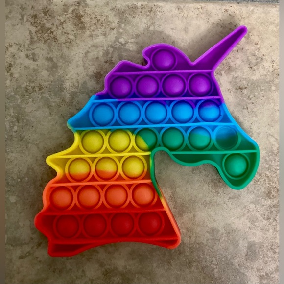 Rainbow Unicorn Fidget / Pop It - Picture 2 of 10